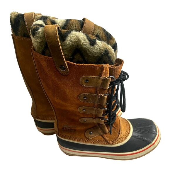 Sorel Joan Of Arctic Knit II Elk Waterproof Insulated Boots - Picture 3 of 9